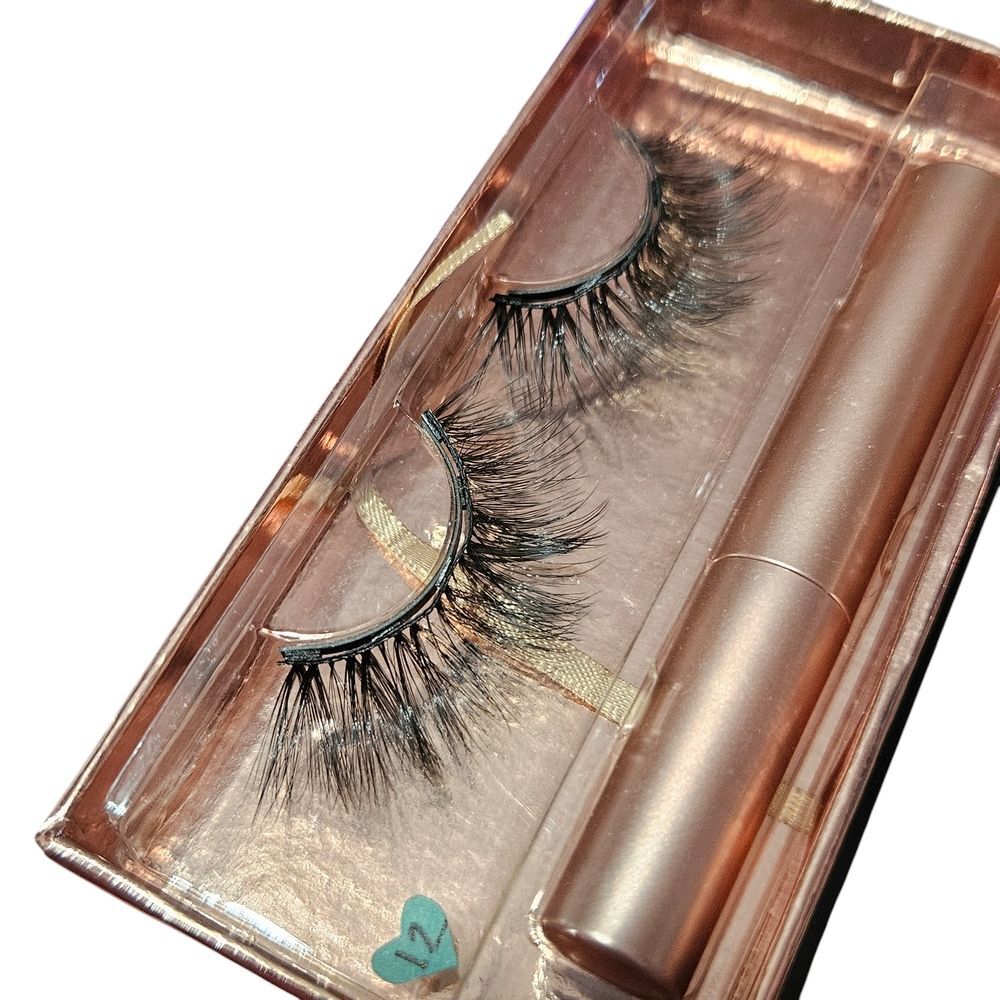 Magnetic Lashes - Storage Box, Set Of Lashes, and Magnetic Liner - Style #12